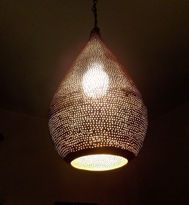 Brass Moroccan Ceiling Lamp Shades