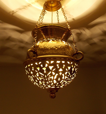 Brass Moroccan Lantern Shades