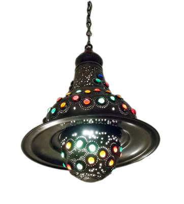 Oxidized Brass Moroccan Lamp Shades
