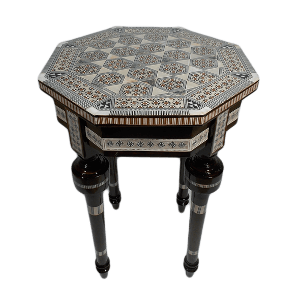 Octagonal Mother of Pearl Moroccan Coffee Side table Small